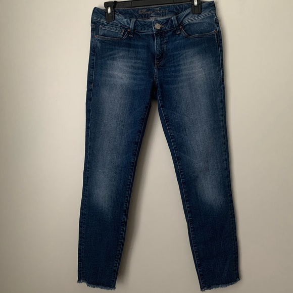 MAVI womens boyfriend cut off skinny ankle jeans size stretch dark wash 30x26 - Picture 4 of 15